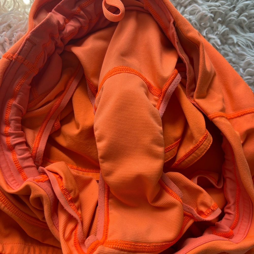 Orange Lululemon Speed Up Low-Rise Lined Short 2.5" - Picture 8 of 8